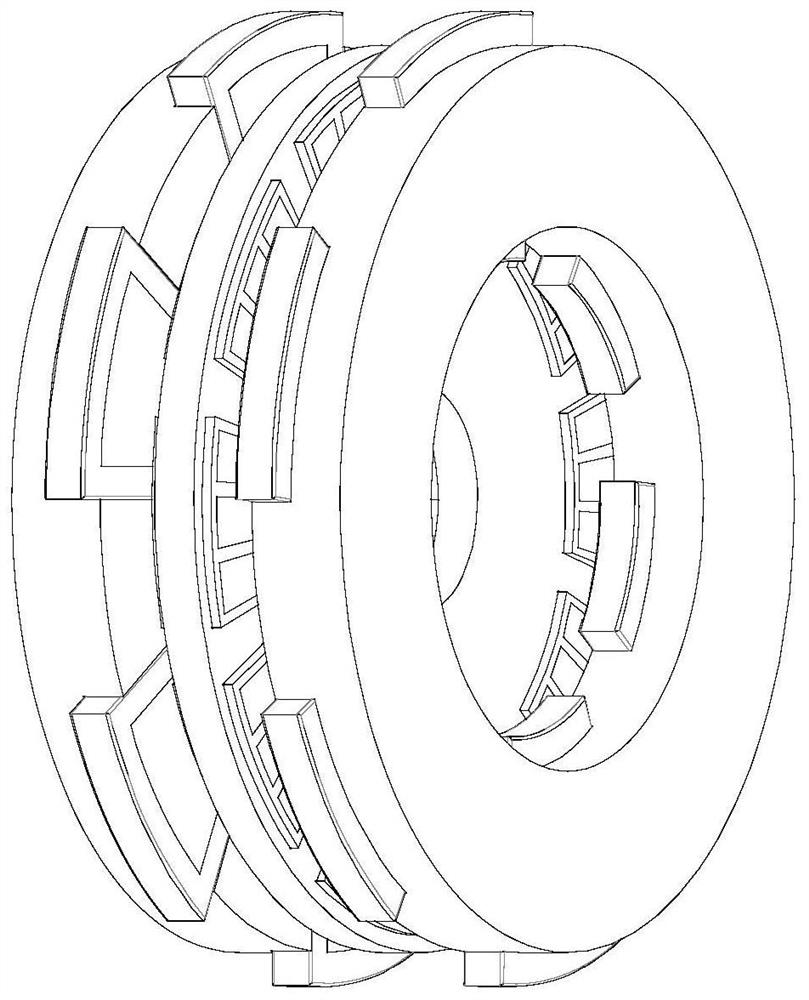 Axial field anti-saliency permanent magnet synchronous motor