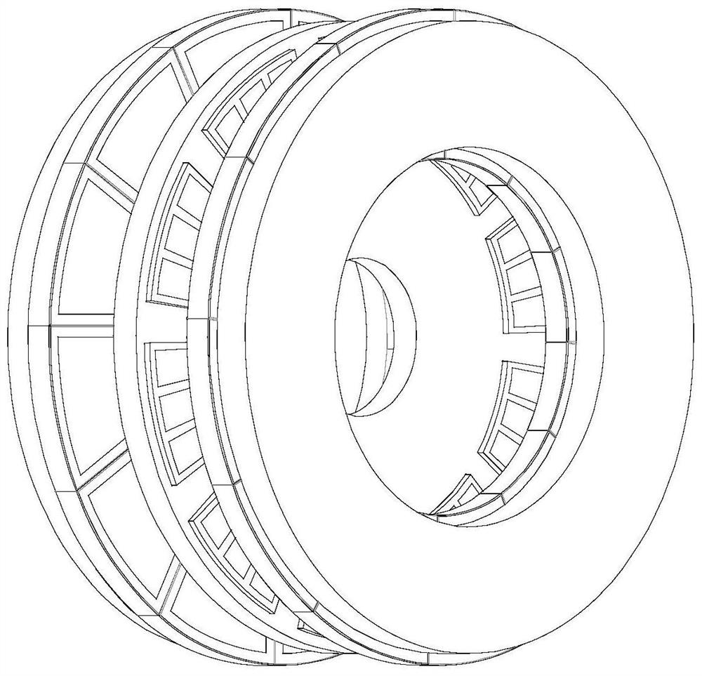 Axial field anti-saliency permanent magnet synchronous motor