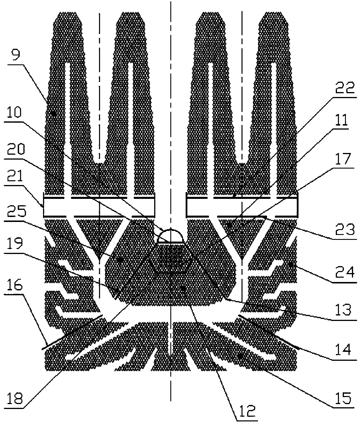 A new type of pipe layout condenser