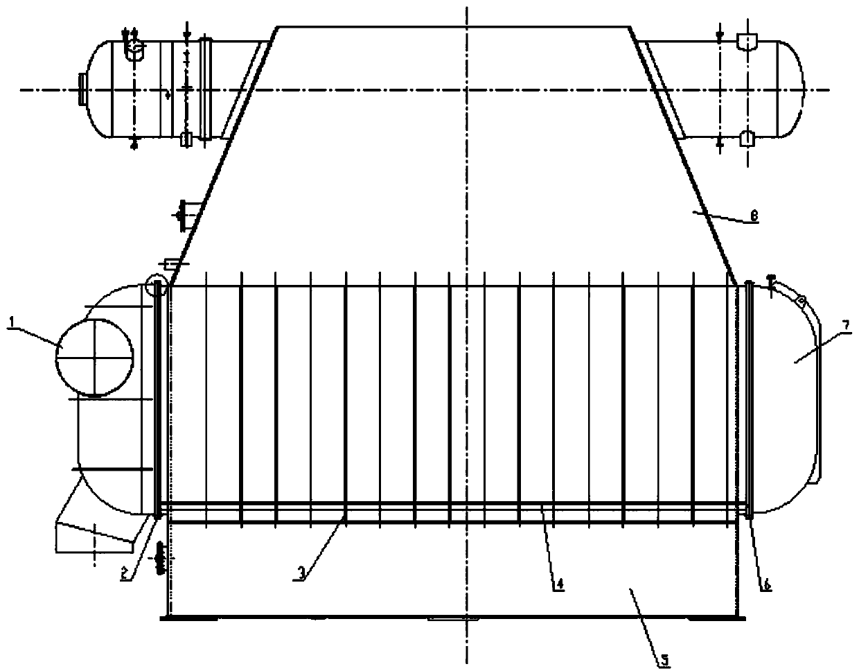 A new type of pipe layout condenser