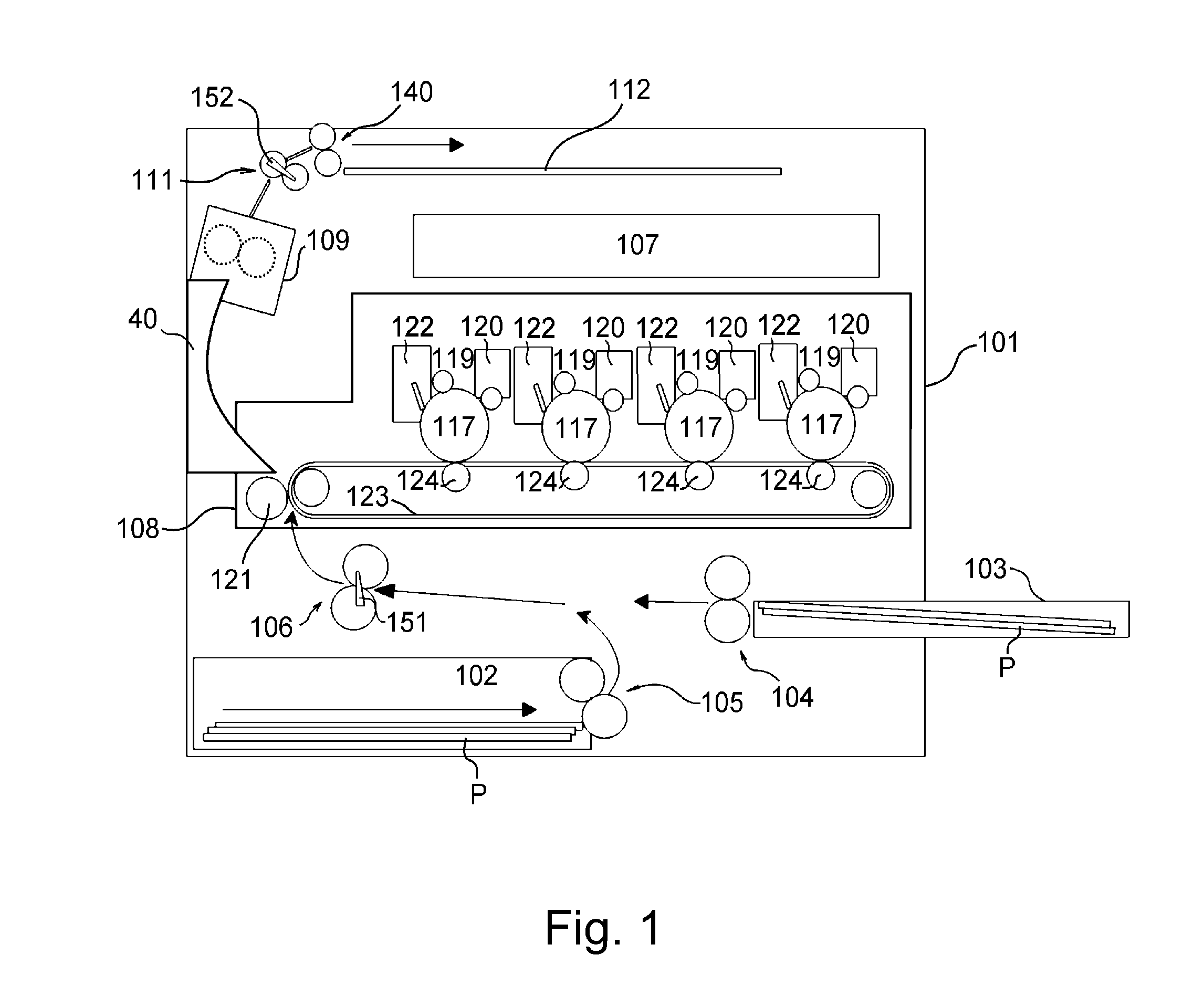 Fixing device for fixing on a recording material a toner image formed on the recording material including a fixing roller and heating and pressing members