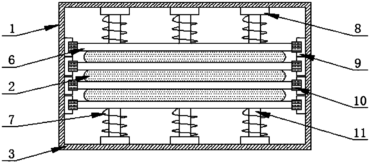 Double-whirling single-outlet three-pipe-row fin evaporator