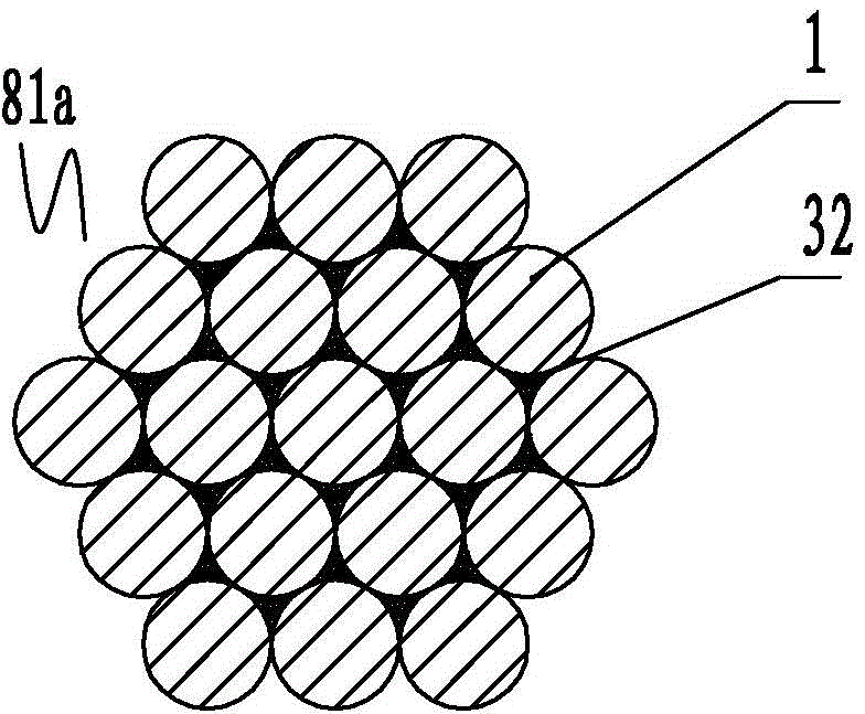 Steel wire stayed cable filled or coated with polyurea protection materials