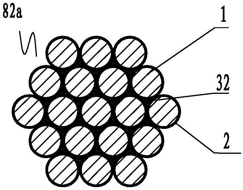 Steel wire stayed cable filled or coated with polyurea protection materials