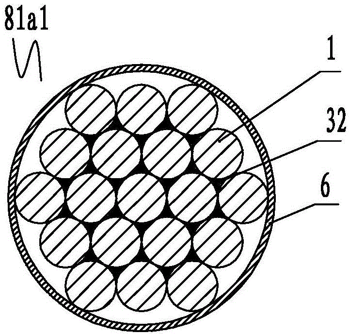 Steel wire stayed cable filled or coated with polyurea protection materials