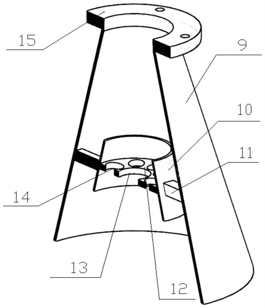 A turbine draft tube with circular and elliptical grids