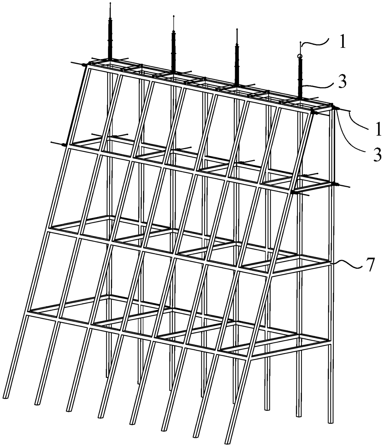 Lightning protection device for ultra-large steel structure radar