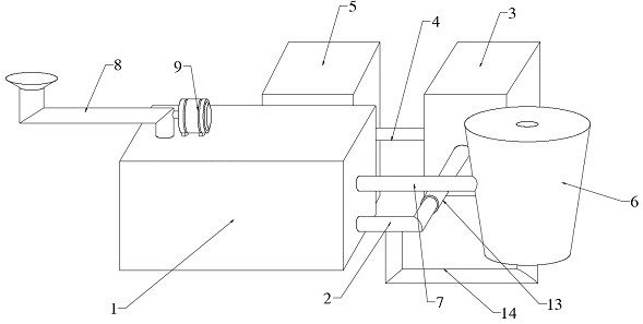 Novel environment-friendly anti-blocking easy-to-convey municipal wastewater circulating treatment device