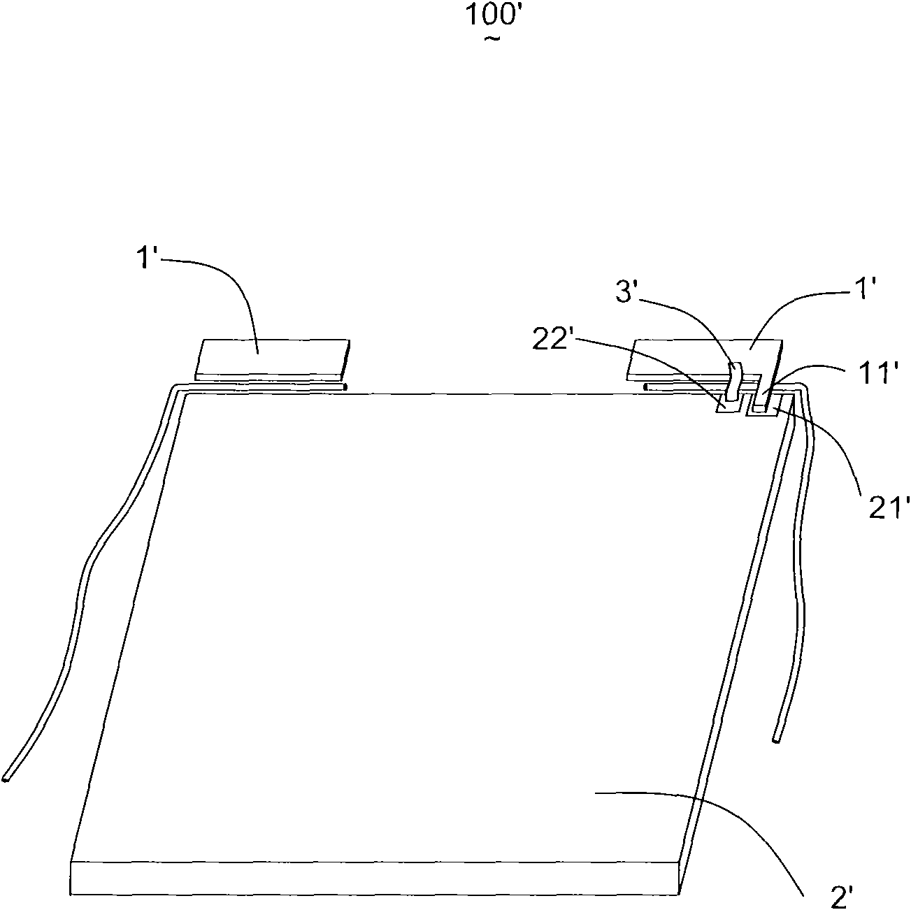 Debugging device of built-in monopole antenna in context of large size mainboard