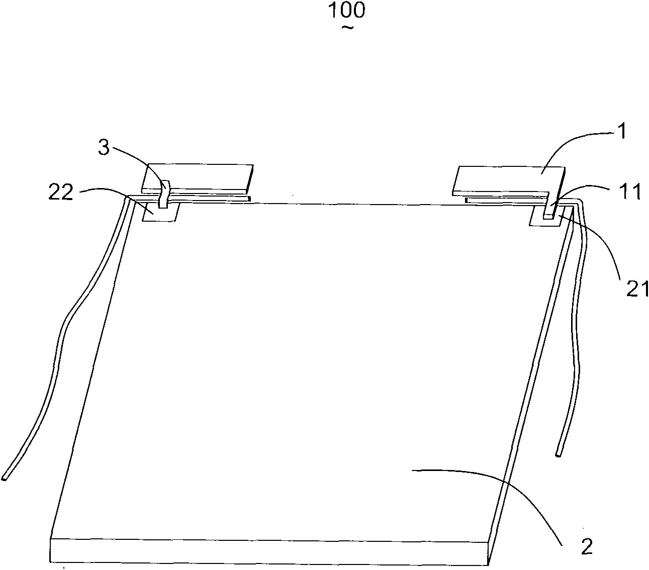 Debugging device of built-in monopole antenna in context of large size mainboard