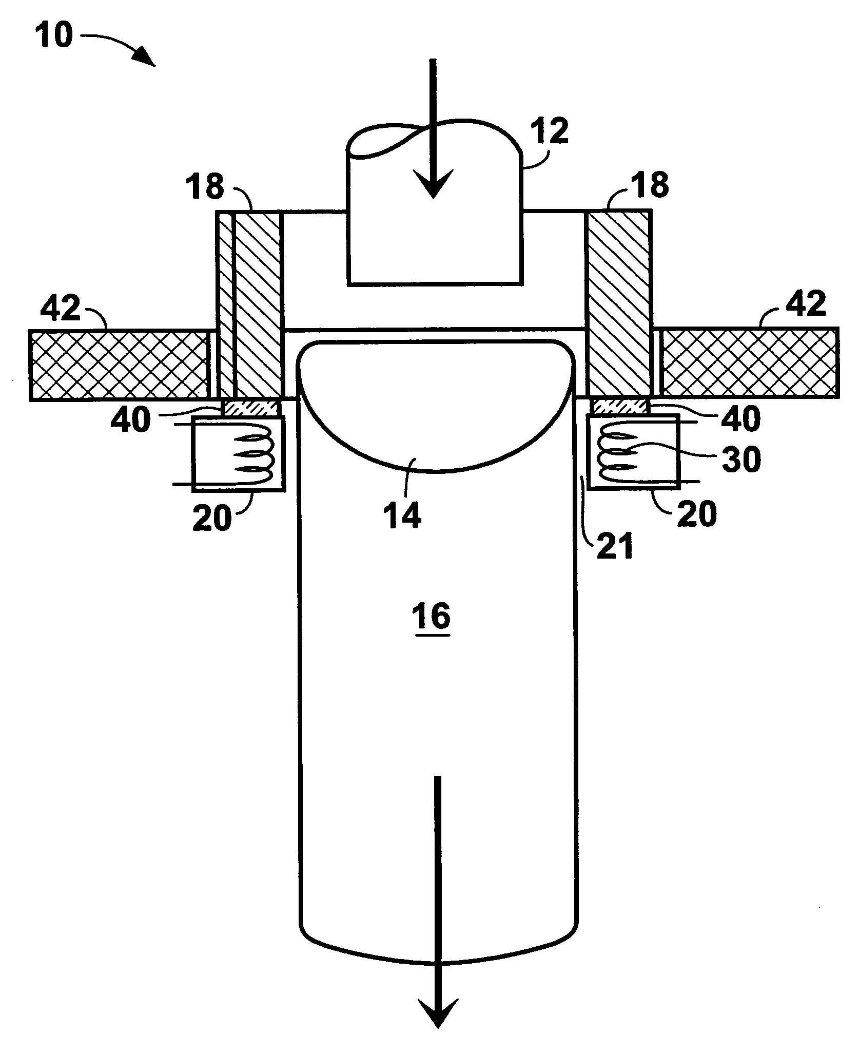 Method and apparatus for treating articles during formation