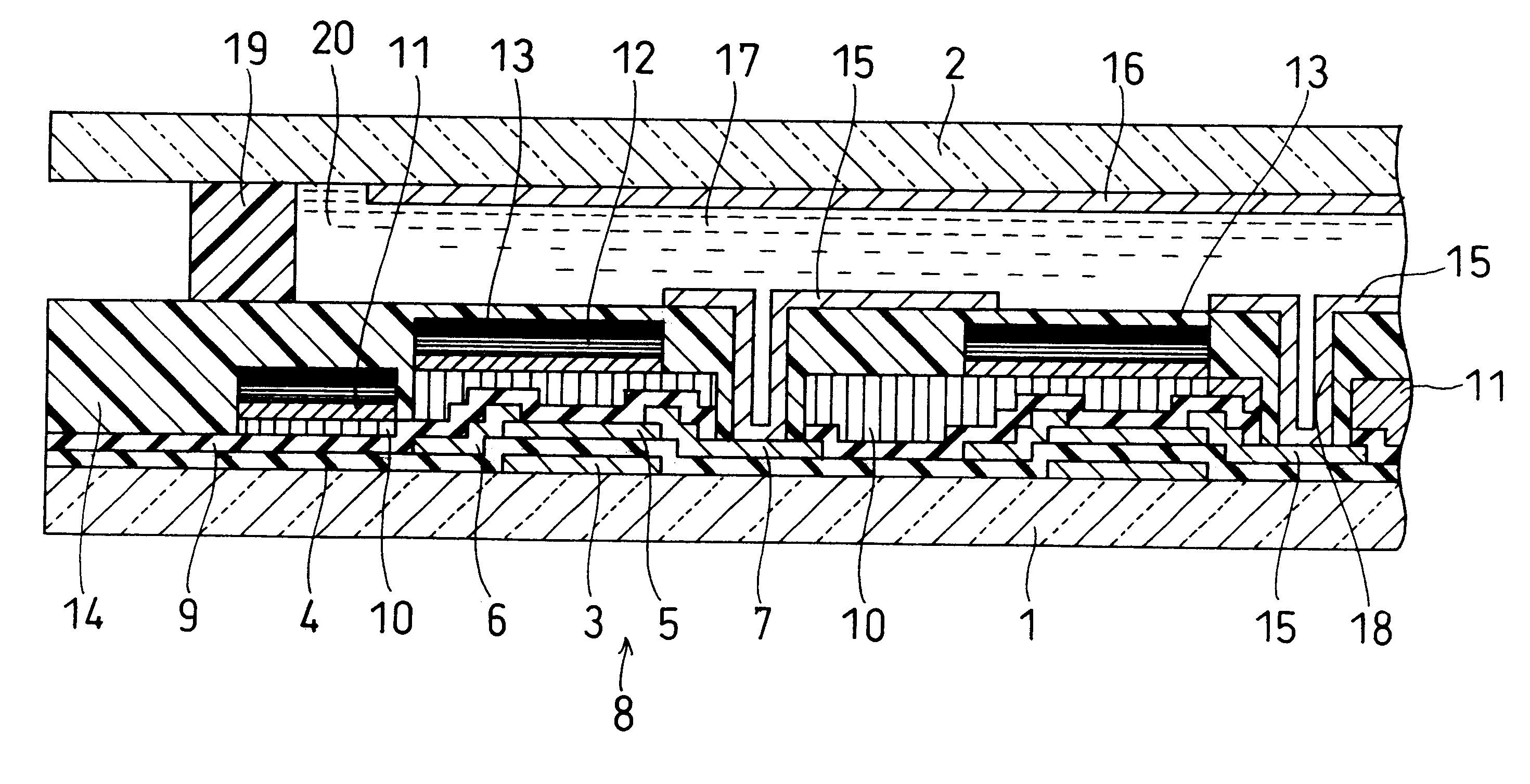 Color liquid crystal display panel