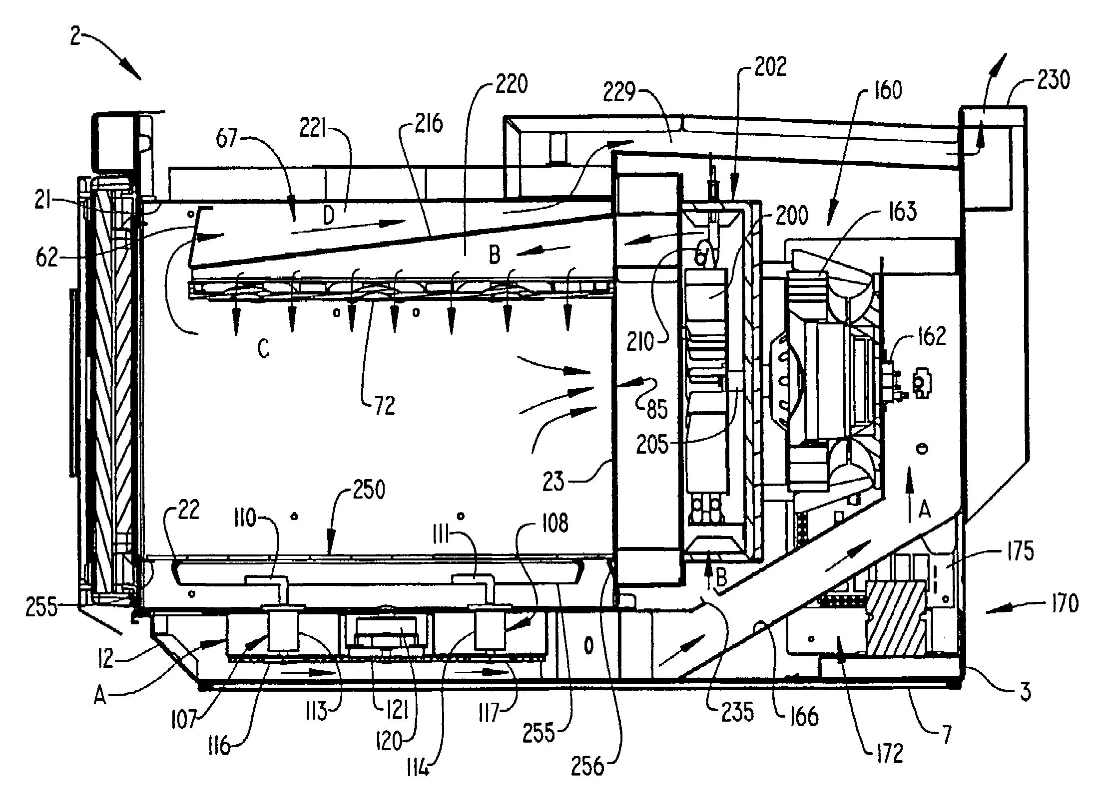 Cooking appliance including combination heating system