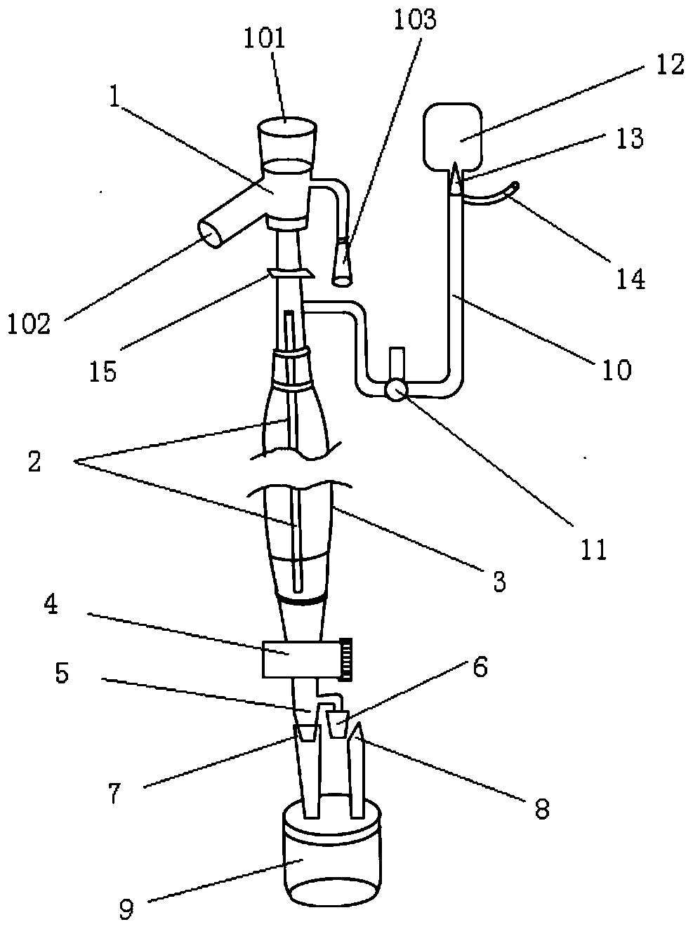 Disposable closed phlegm suction and collection device