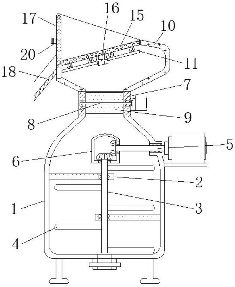 Reaction kettle convenient for uniform feeding