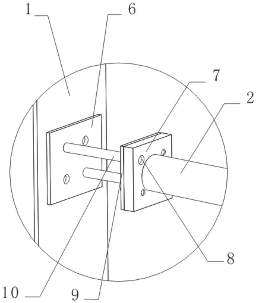 Formwork support adjustment parts and structural system of light steel support formwork for special-shaped cave construction