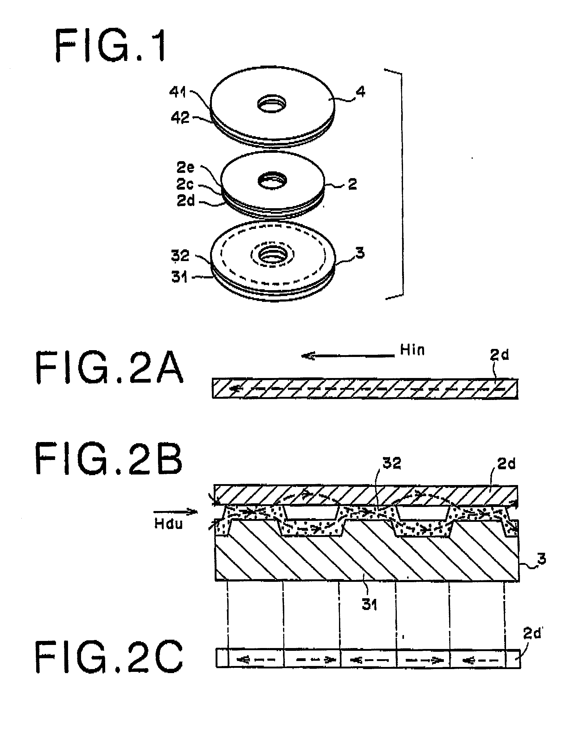 Magnetic transfer master medium