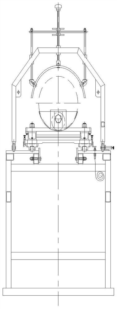 Solid rocket motor ray batch inspection device