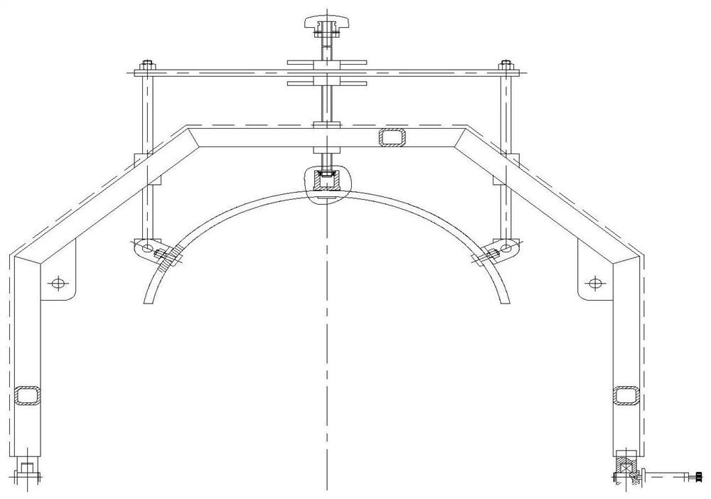 Solid rocket motor ray batch inspection device