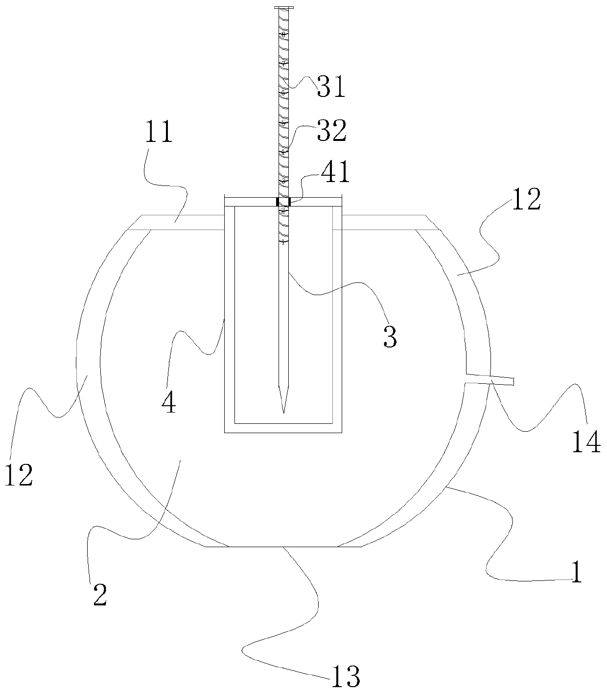 A rechargeable cupping acupuncture dual-purpose device for internal medicine of traditional Chinese medicine