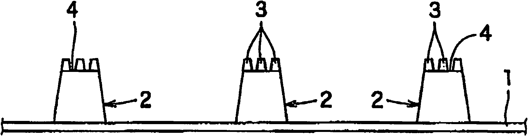 Resin convex mould for relief printing and method for producing organic EL elements using the same