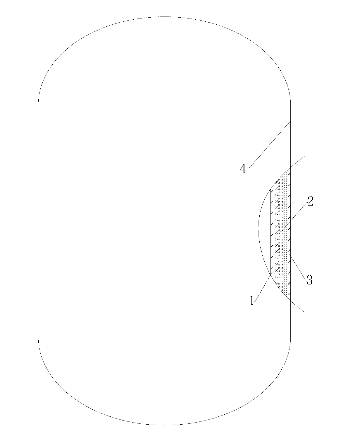 Multi-layer low-temperature heat insulation structure arranged in density-variable mode