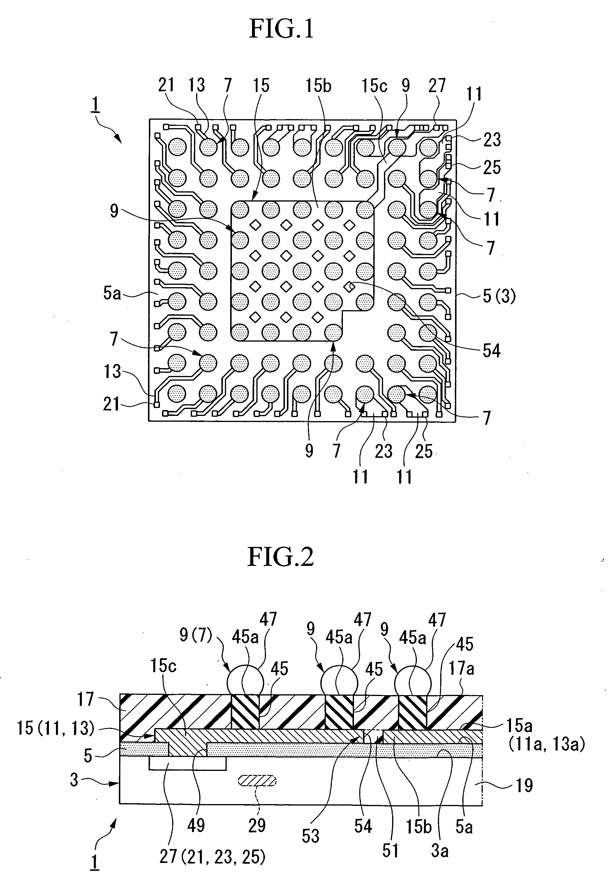 Semiconductor element and wafer level chip size package therefor