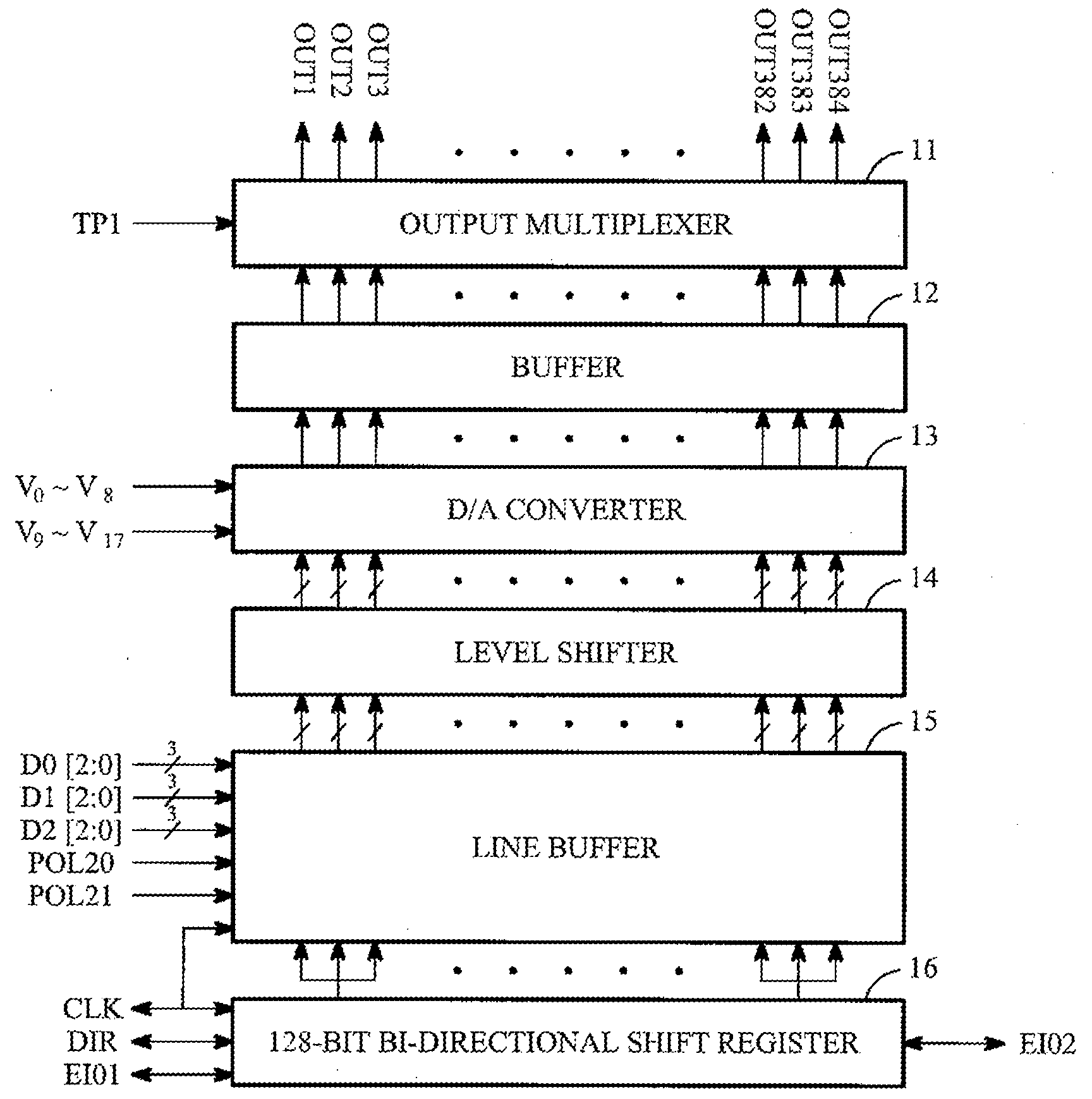 Low power LCD source driver