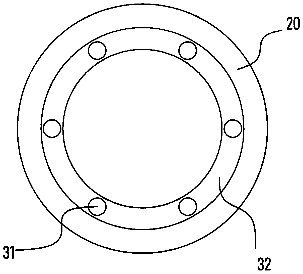 Shell stamping device for machining motor