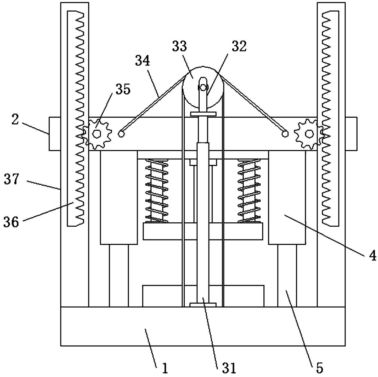 A stamping die for automatic material pushing of auto parts