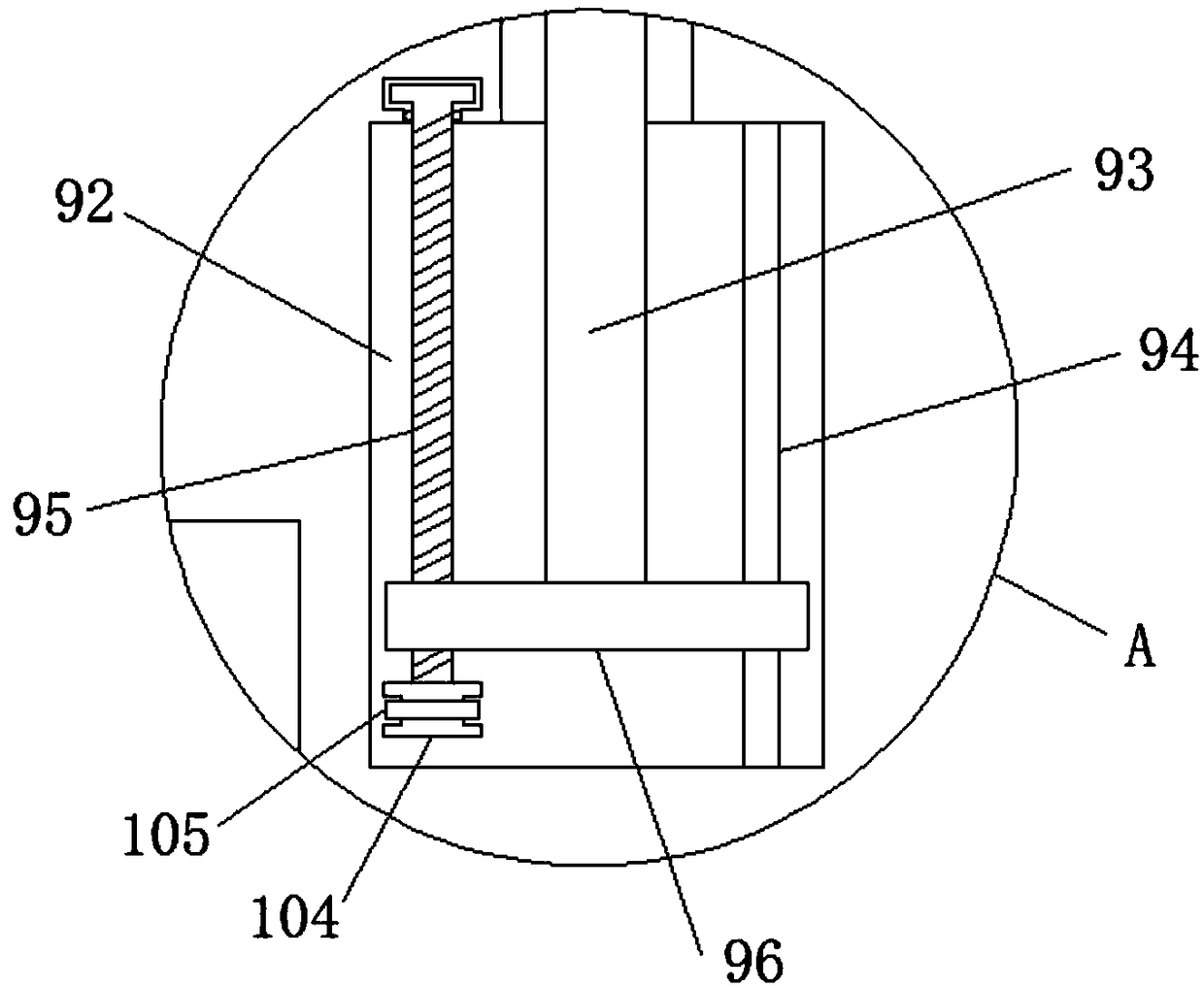 A stamping die for automatic material pushing of auto parts