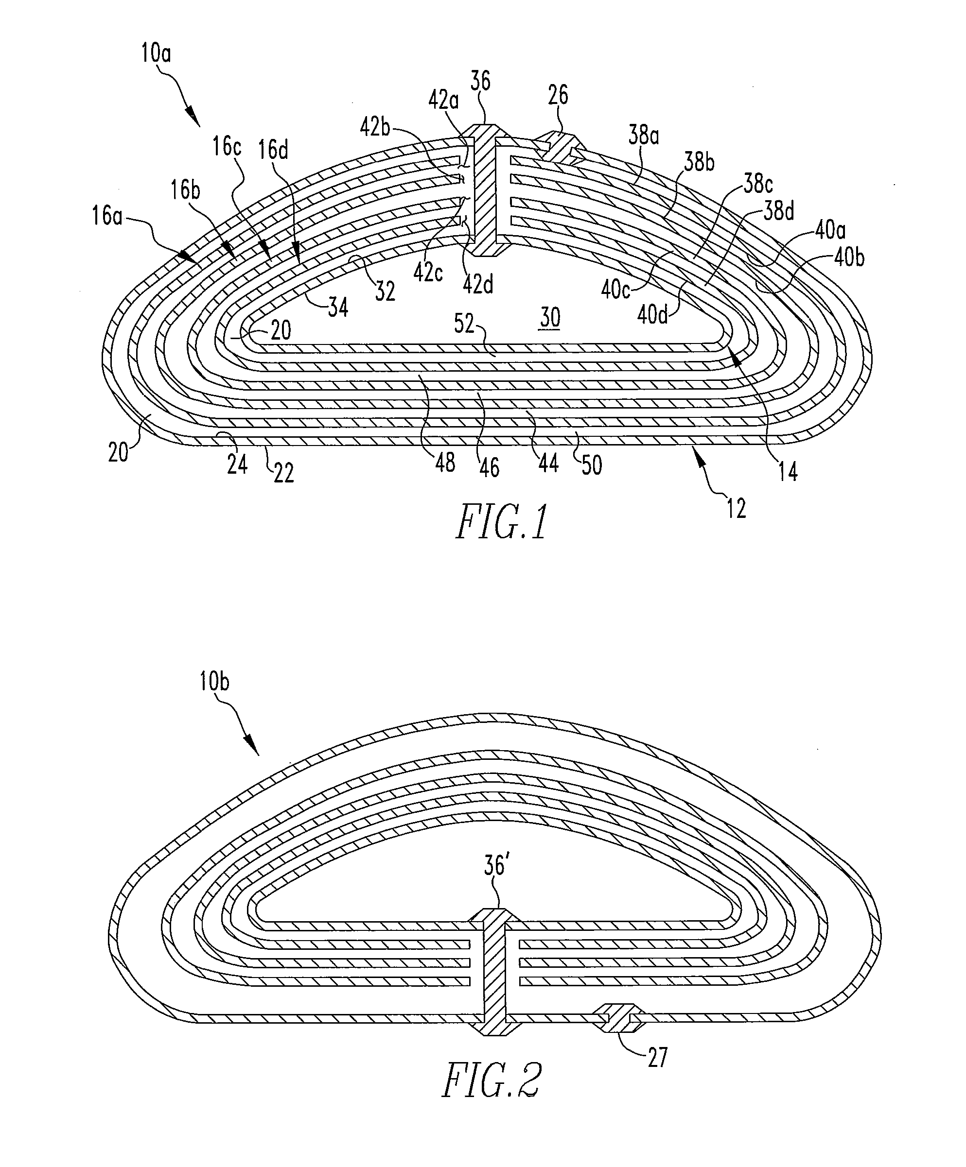 Breast Implant with Low Coefficient of Friction Between Internal Shells in an Aqueous Fluid Environment