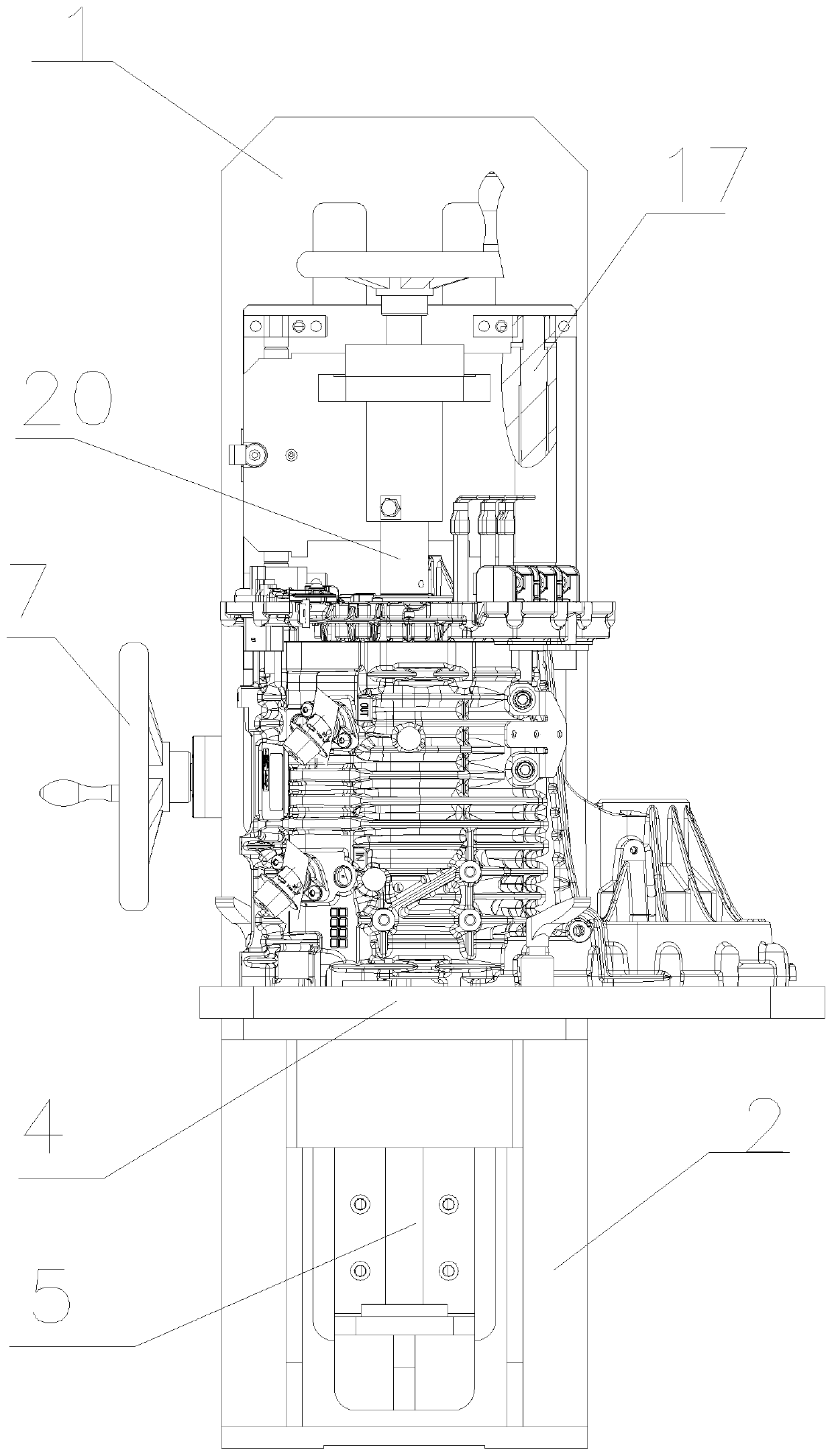 A motor stator rotor splitting device