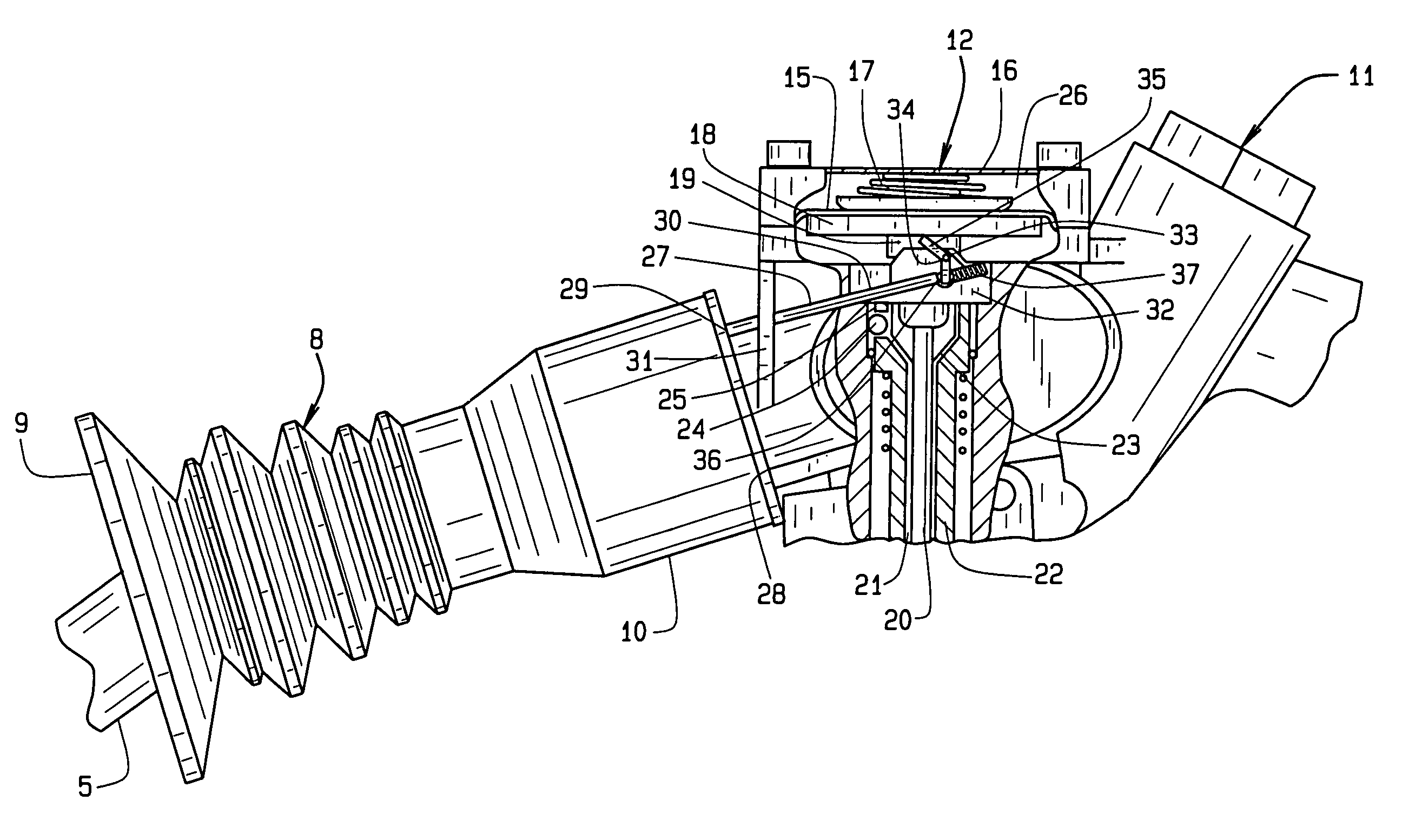 Nozzle interconnect