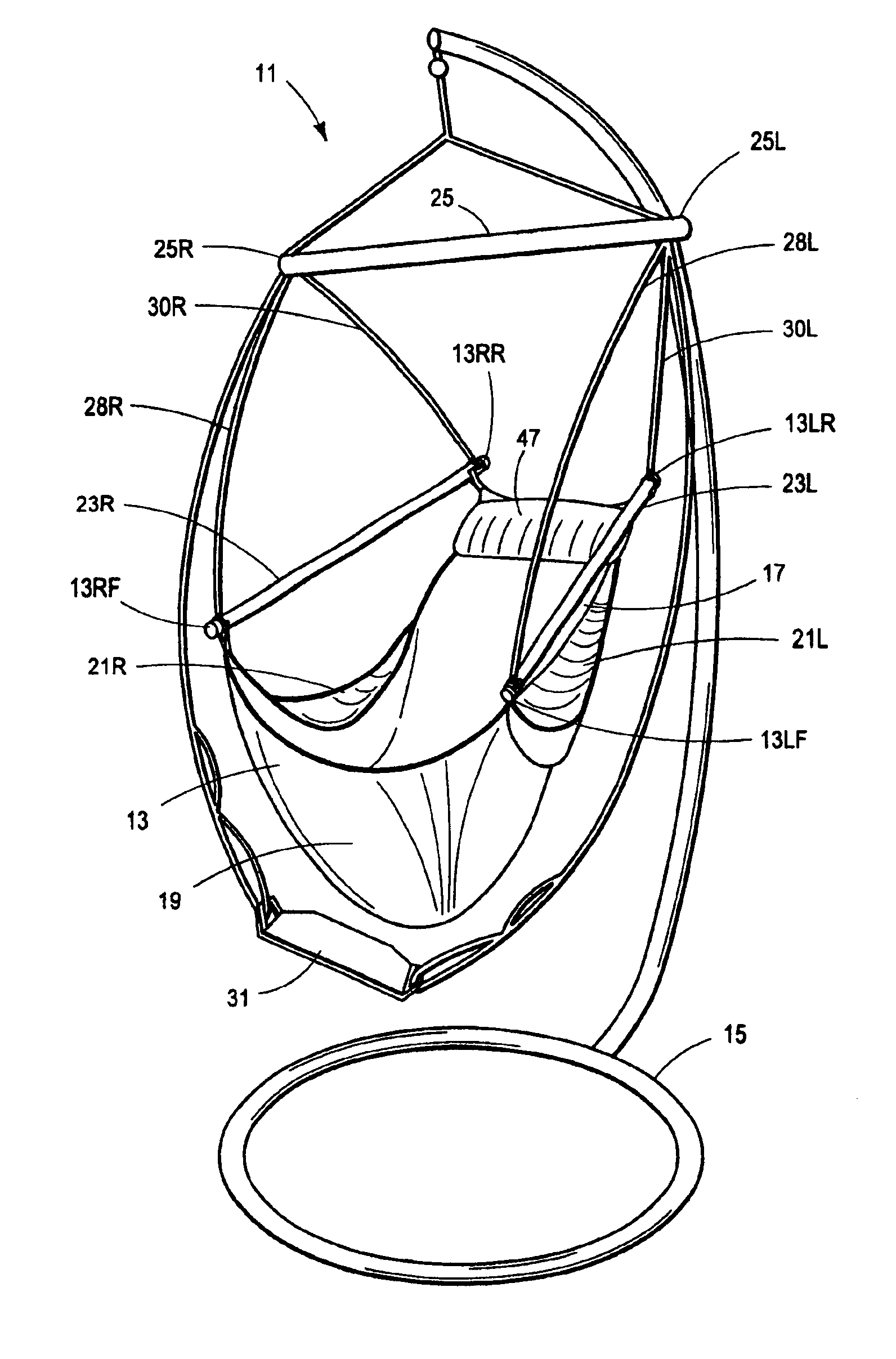 Adjustable sling chair