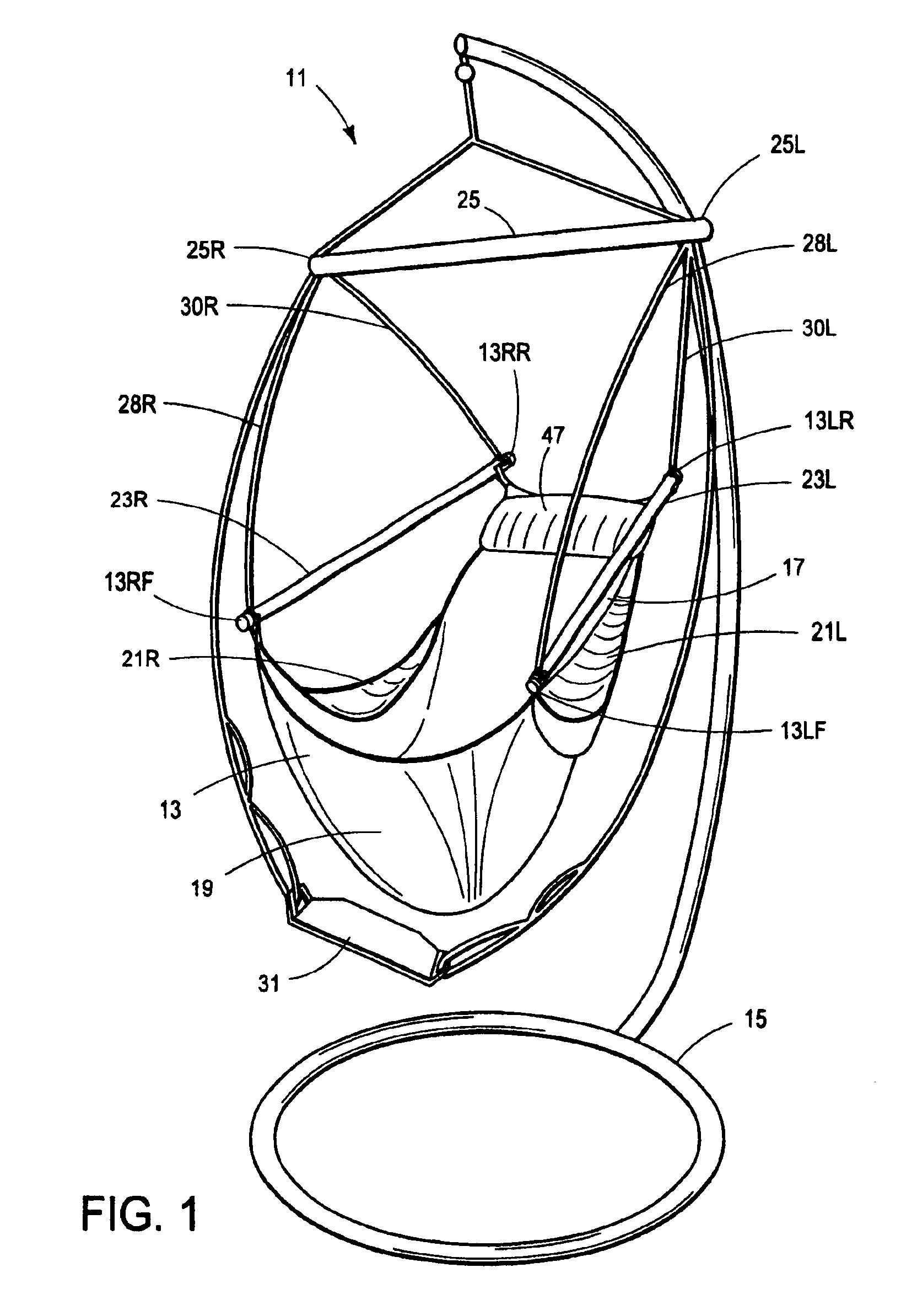 Adjustable sling chair