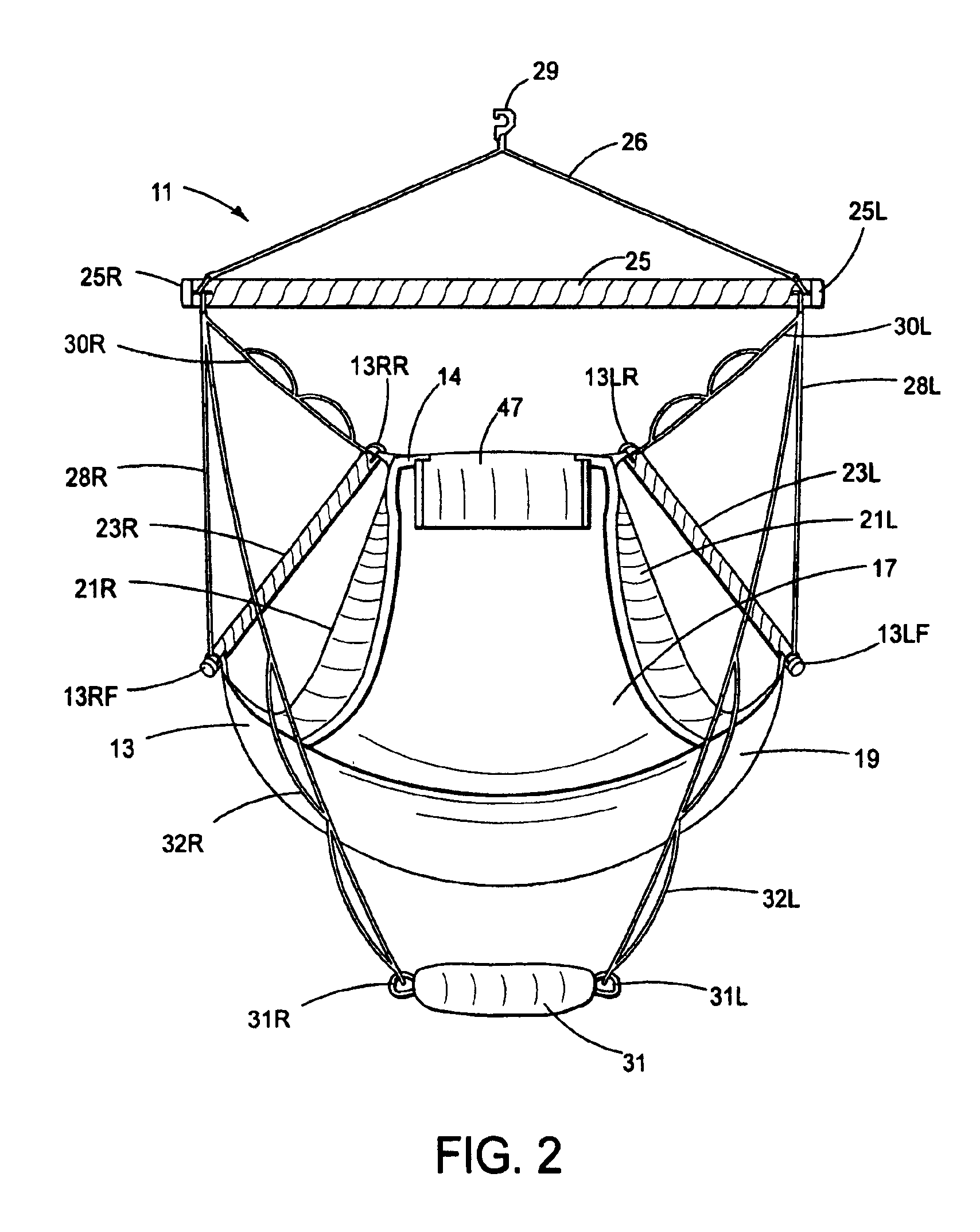 Adjustable sling chair