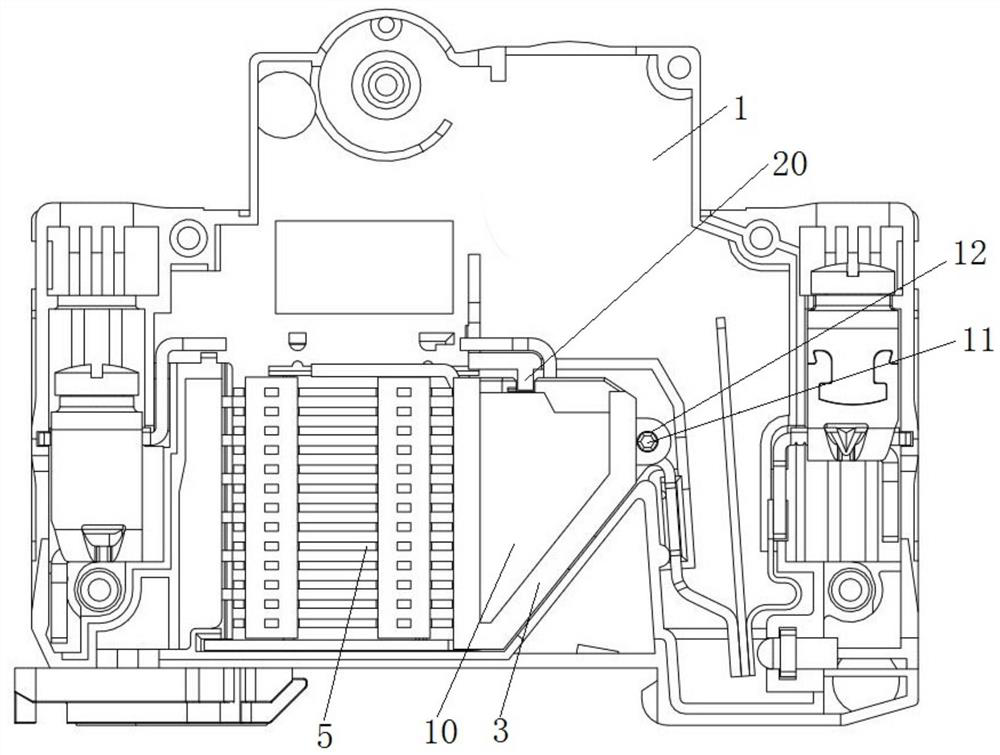 Arc extinguishing structure of miniature circuit breaker