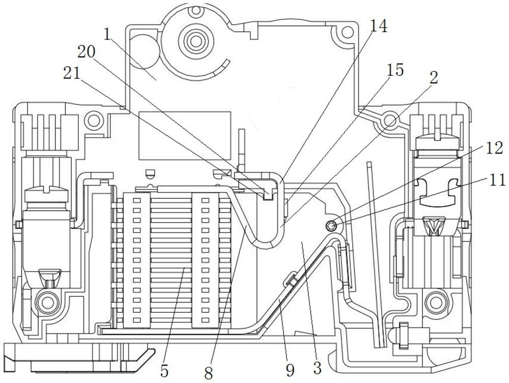 Arc extinguishing structure of miniature circuit breaker