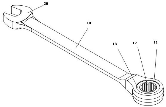 Self-locking mute roller pin wrench