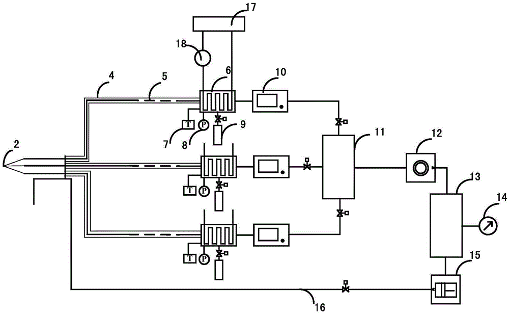 Device for rapidly measuring hydrogen at plurality of points after containment accident of nuclear power plant and realization method of device