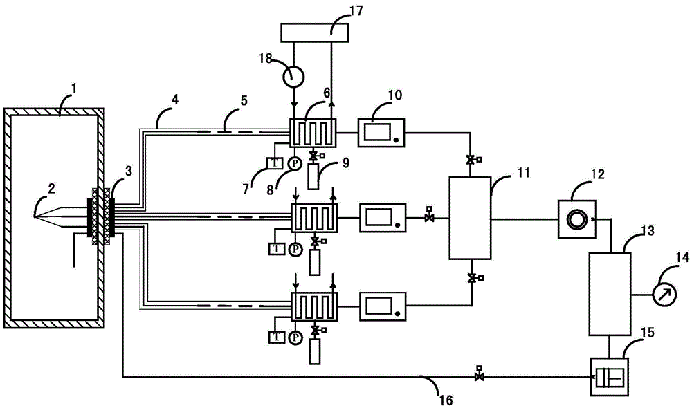 Device for rapidly measuring hydrogen at plurality of points after containment accident of nuclear power plant and realization method of device