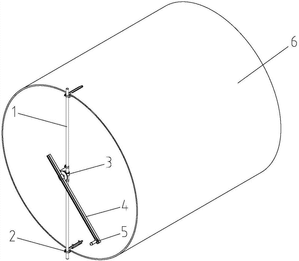 Intersecting line marking instrument and marking method