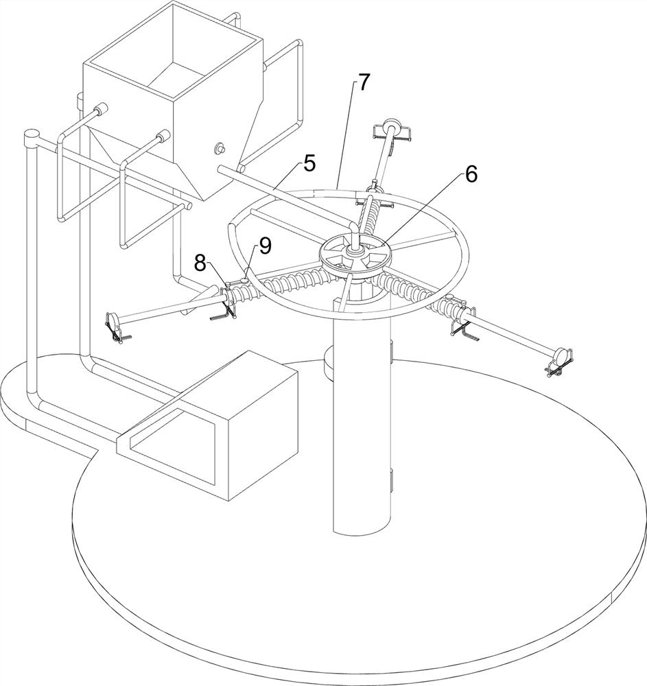 Bagged washing powder filling, sealing and packaging device