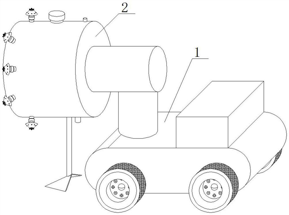 Pipeline cleaning and impurity removing device suitable for various pipeline diameters