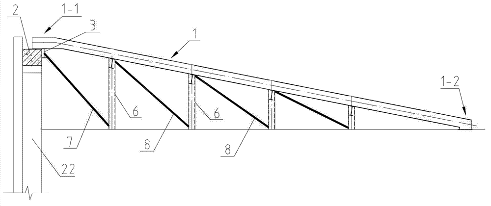 Steel bridge capable of being used as supporting and reinforcing structure