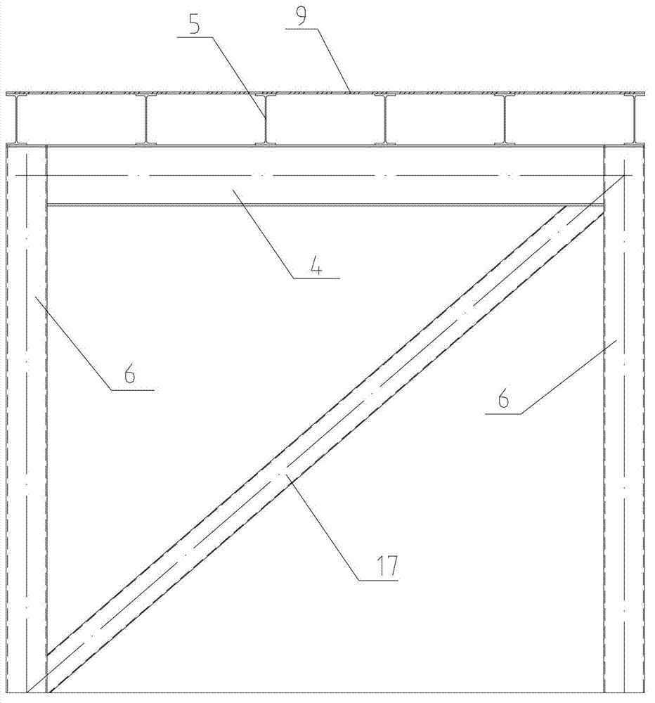 Steel bridge capable of being used as supporting and reinforcing structure