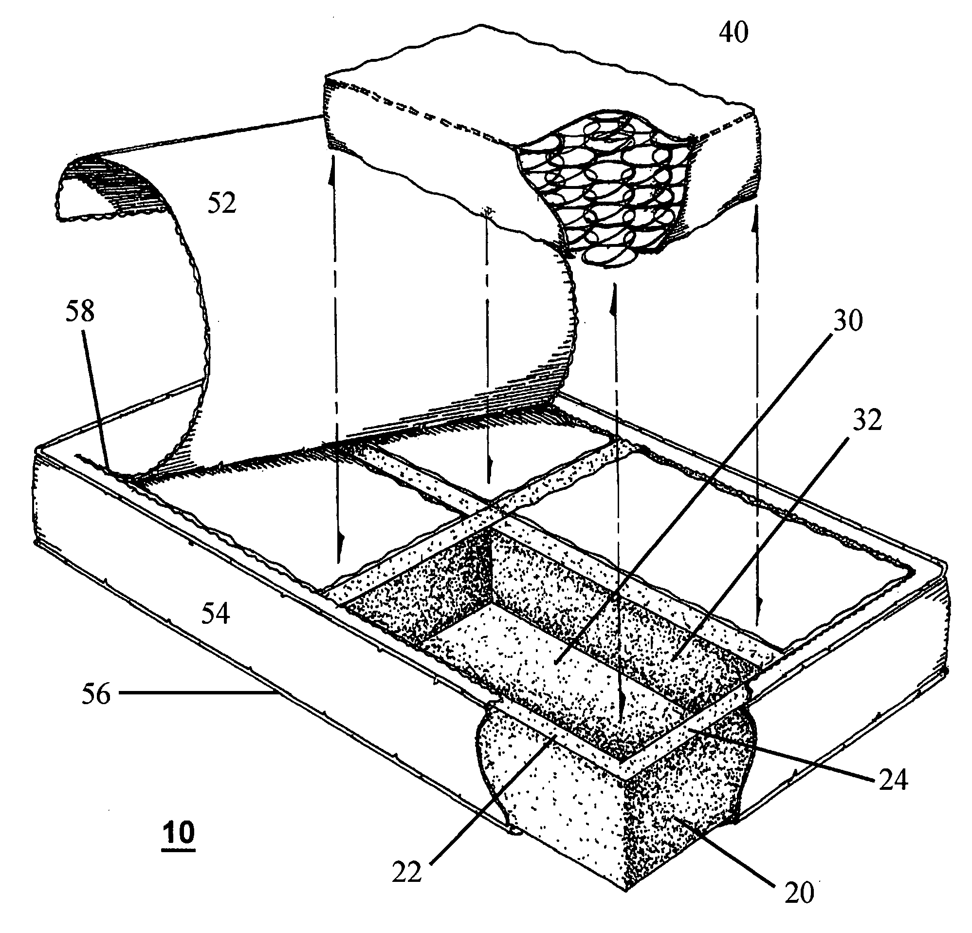 Knockdown modular mattress