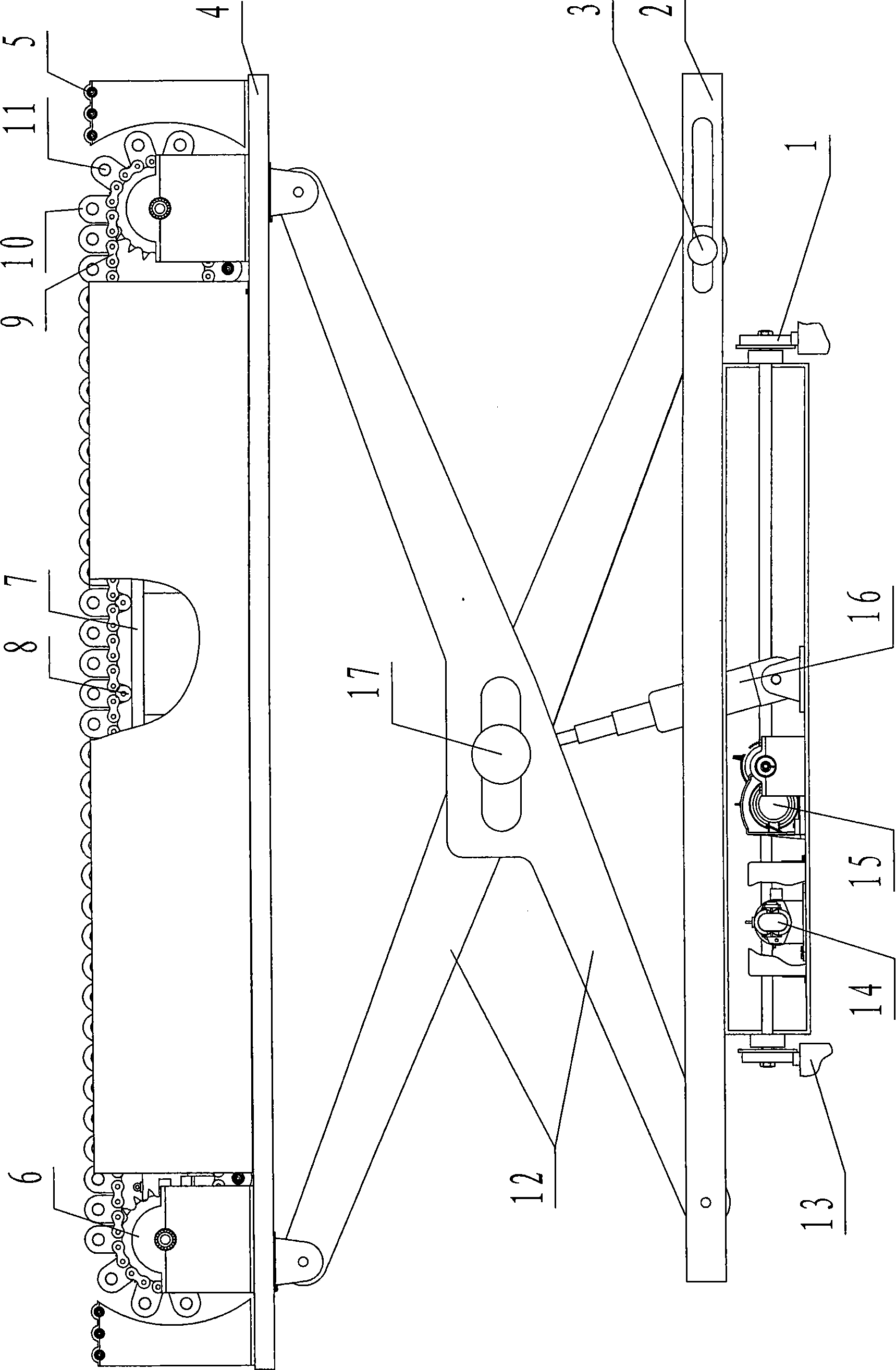 Scissors-type vehicle parking device