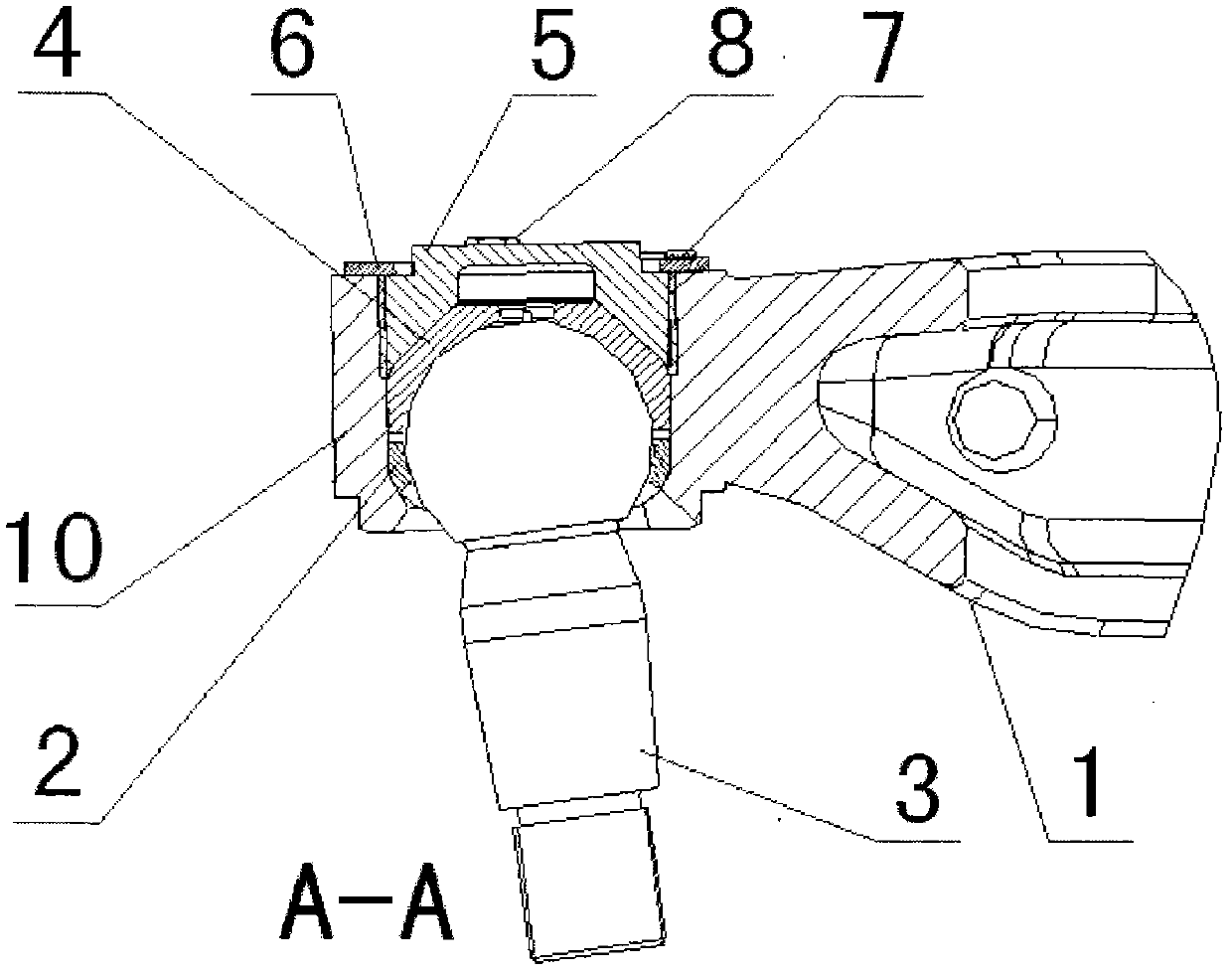 Ball head pin locking device